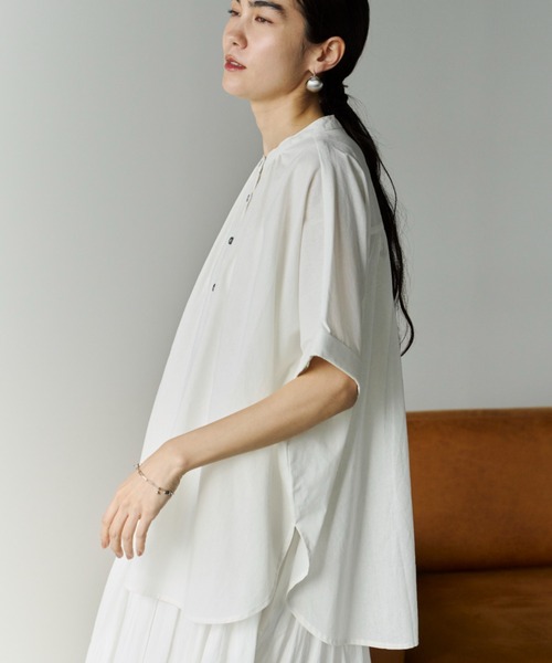 「Libra Cue」 半袖ブラウス FREE ナチュラル レディース_画像2