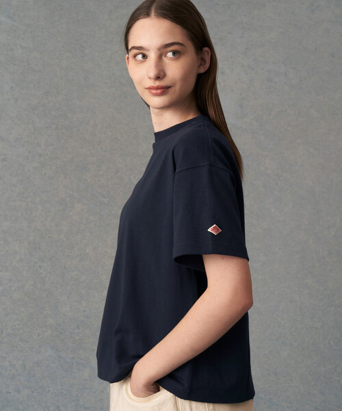 「DANTON」 半袖Tシャツ S ホワイト レディース_画像3
