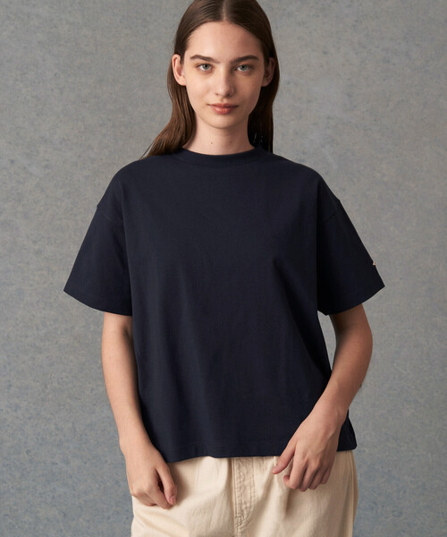 「DANTON」 半袖Tシャツ S ホワイト レディース_画像4