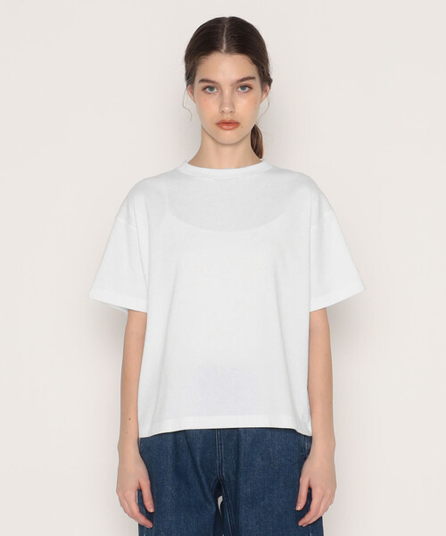 「DANTON」 半袖Tシャツ S ホワイト レディース_画像7