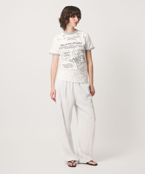 6 tシャツ 半袖 「6(ROKU)」タギング Tシャツ レディース : ZOZOTOWN