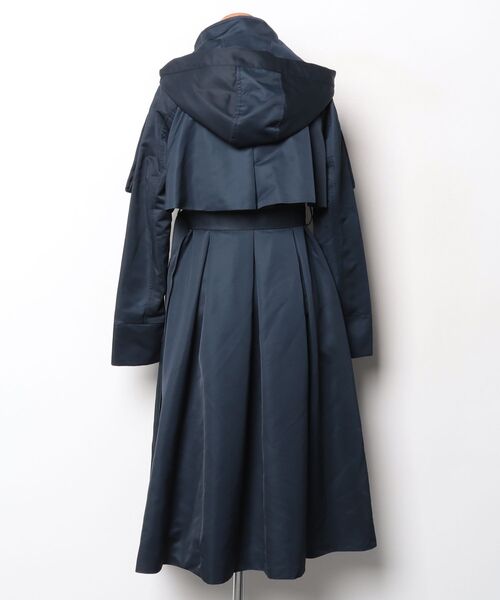 「RUIRUE BOUTIQUE」 トレンチコート S ネイビー レディース_画像2