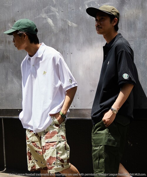 「FREAK'S STORE」 半袖ポロシャツ SMALL ブラック メンズ_画像6
