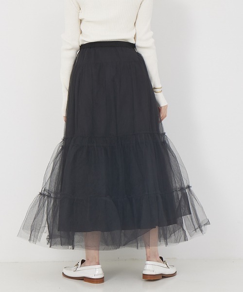 「Rouge vif」 フリルスカート 36 ブラック レディース_画像9