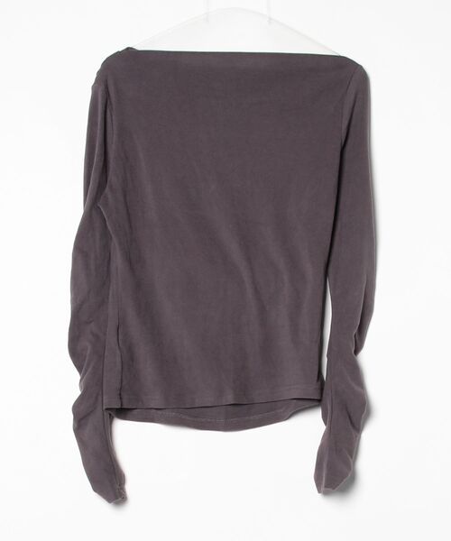 「junoah」 長袖カットソー X-LARGE グレー レディース_画像2