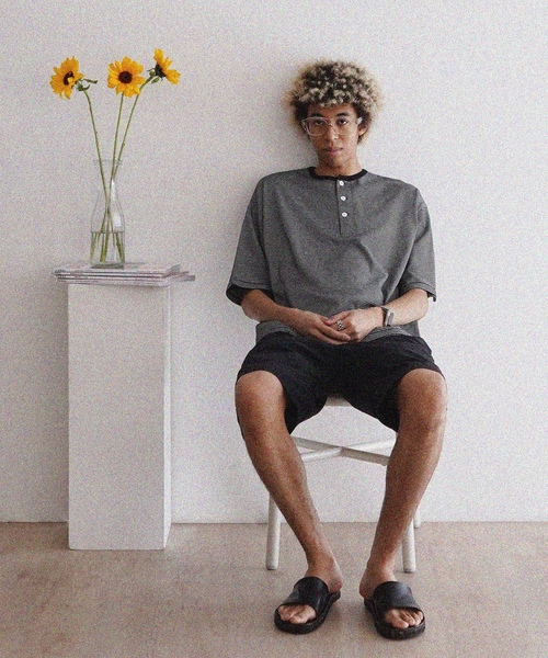 「Healthknit」 半袖Tシャツ X-LARGE ブラック系その他 メンズ_画像4
