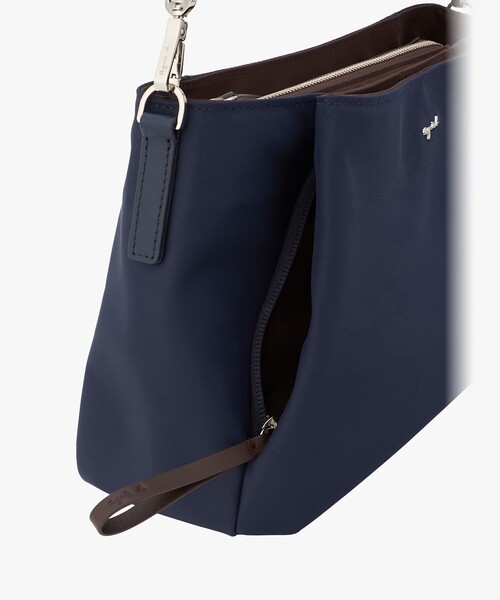 agnes b. 2way ショルダーバッグ ネイビー agnes b.（アニエスベー） ショルダーストラップ ショルダーバッグ