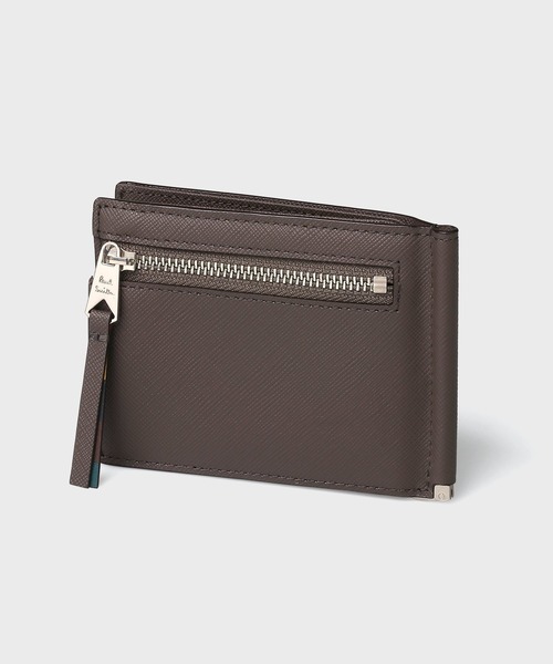 【新品・箱付】Paul Smith シャドーストライプ メタル 二つ折り財布 Paul Smith（ポール・スミス） 二つ折り 二つ折り財布 財布 ブライト