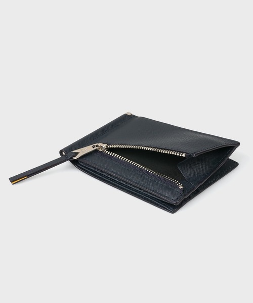 Paul Smith マネークリップ 二つ折り財布 ブラック　小銭入れ付き Paul Smith（ポール・スミス） 二つ折り 二つ折り財布 財布 ブライト
