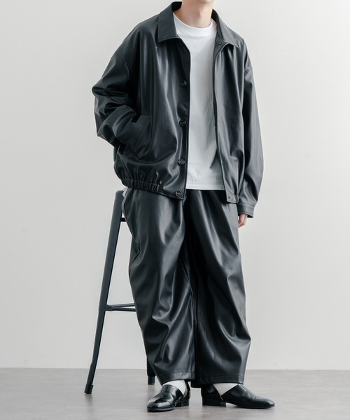 epnok パンツ シンセティックレザーバギーパンツ : ZOZOTOWN Yahoo!店