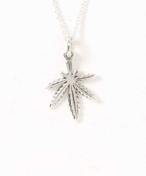 con affetto ネックレス シルバー925スモールマリファナネックレス 