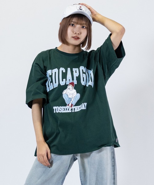RRD 売れ筋商品|||アールアールディ Tシャツ トップス レディース Tops Red RED CAP GIRL tシャツ 「a-r」「Red Cap Girl/レッドキャップ
