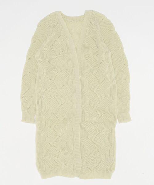 ロングカーディガン AZUL BY MOUSSY | ニットロングカーディガン (カーディガン ) |SHEL