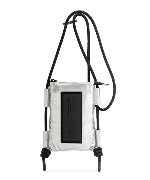 ハンター HUNTER トラベル リップストップ ショルダーバッグ バッグ リサイクルナイロン メンズ レディース ブラック系 UBP1514NRS-RBO 【新品】 HUNTER - ハンター HUNTER トラベル リップストップ ショルダーバッグ