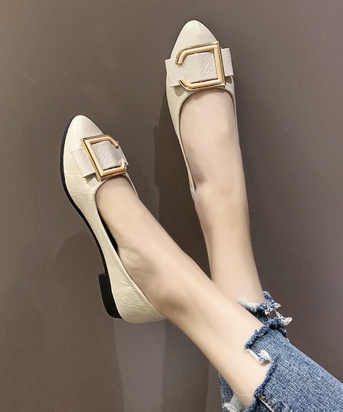 STYLEBLOCK パンプス アッパーデザインポインテッドトゥパンプス
