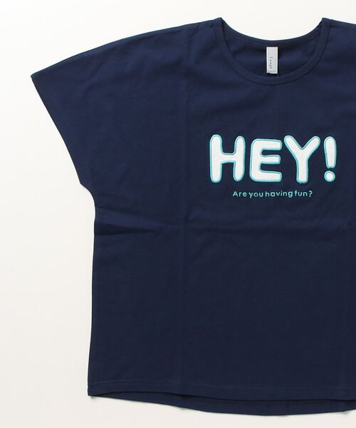 tシャツ EMAGO HEYパッチワークドルマン半袖Tシャツ レディース Emago tシャツ EMAGO HEYパッチワークドルマン半袖Tシャツ