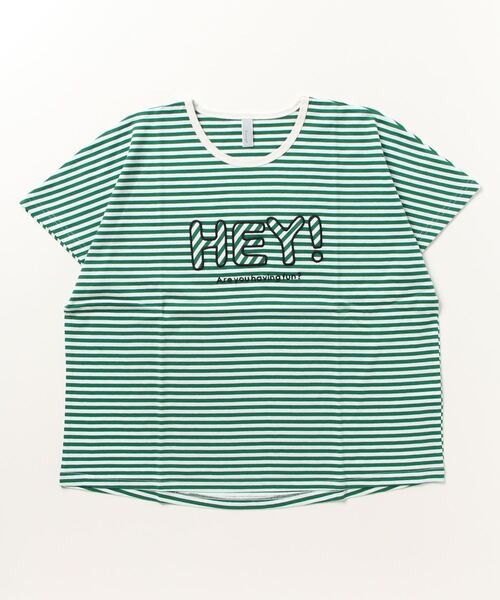 tシャツ EMAGO HEYパッチワークドルマン半袖Tシャツ レディース Emago tシャツ EMAGO HEYパッチワークドルマン半袖Tシャツ