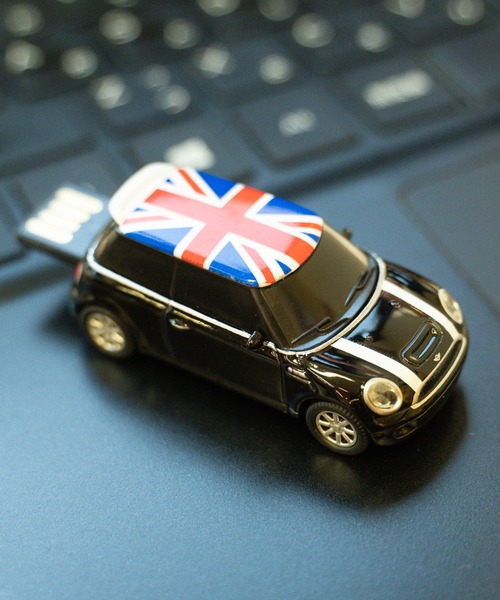 THE BAREFOOT USBメモリー ミニクーパー ライト付き mini cooper S