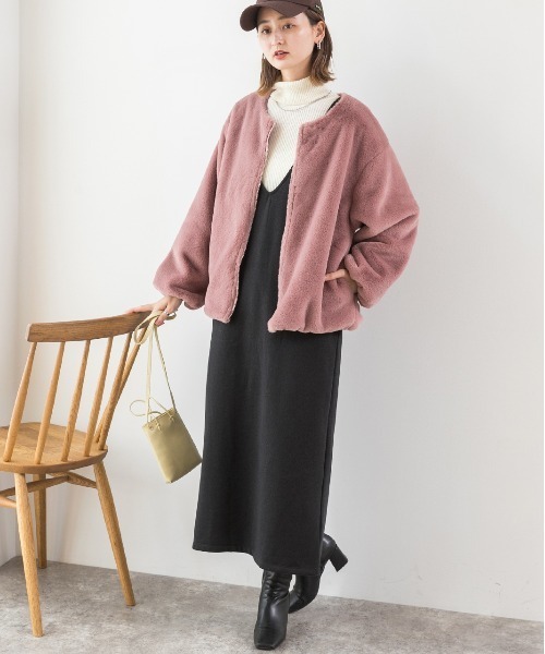 ad thie（アドティエ） ブルゾン アウター ふわふわソフトタッチ エコ