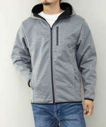 papier ブロックンパーカー　ネイビー STYLEBLOCK パーカー 防風カット止水ZIPパーカー メンズ