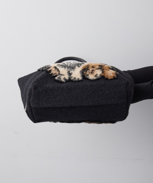 完売品 TERESA CAMBI 猫柄 ハンドバッグ ear PAPILLONNER - テレサカンビ TERESA CAMBI 猫トート