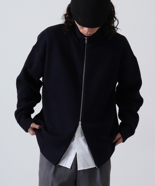 FUNALIVE（ファンアライブ） ラーベン編み ダブルジップ ドライバーズ