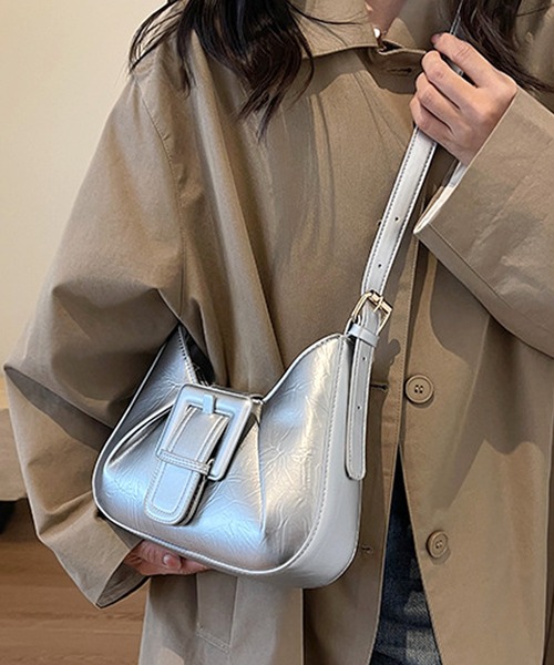Dewlily ショルダーバッグ バッグ しわ加工ミニショルダーバッグ
