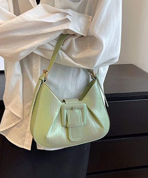 Dewlily ショルダーバッグ バッグ しわ加工ミニショルダーバッグ