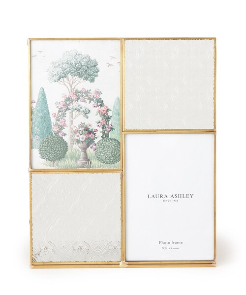 LAURA ASHLEY インテリア 「ナウントン フォリー」柄 ガラス