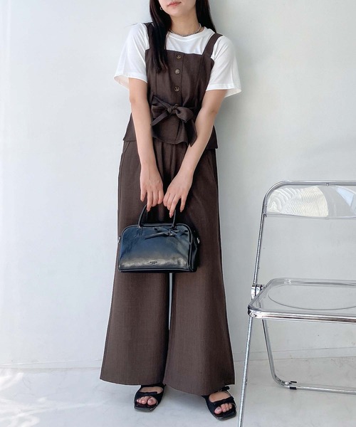 アズノウアズ セットアップ パンツスーツ シャツ 開襟 七分袖 パンツ グレー AS KNOW AS - アズノウアズ セットアップ パンツスーツ シャツ 開襟 七
