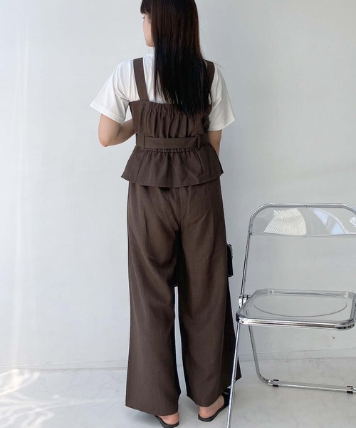 AS KNOW セットアップ ビスチェとパンツとTシャツ 3点セット