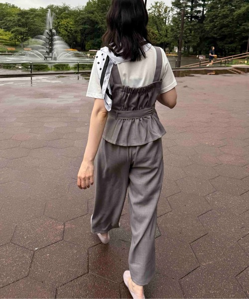 AS KNOW AS（アズノゥアズ） セットアップ 夏 ビスチェとパンツとT