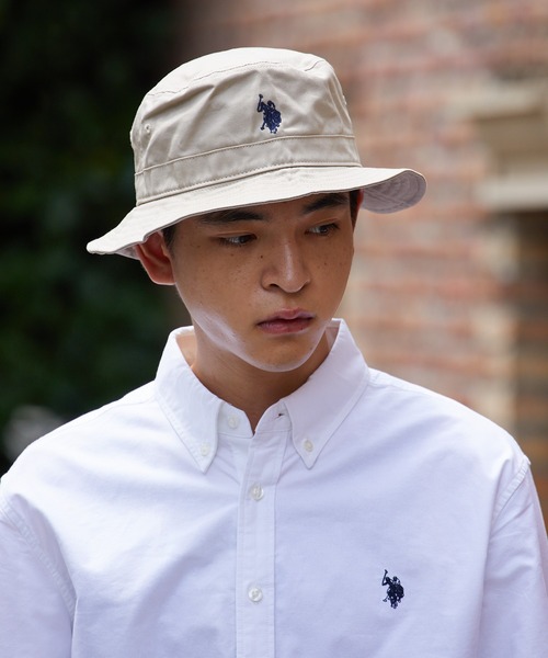 USA製Polo by Ralph LaurenバケットハットXL ベージュ無地 Amazon.com: POLO RALPH LAUREN Men`s Cotton Bucket Hat