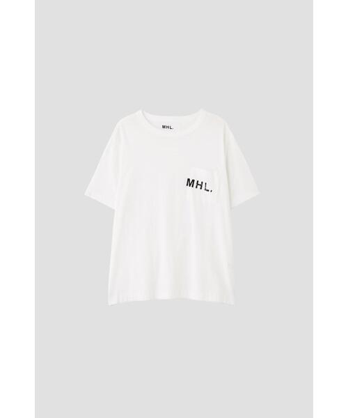 MHL.（エムエイチエル） tシャツ PRINTED COTTON JERSEY メンズ