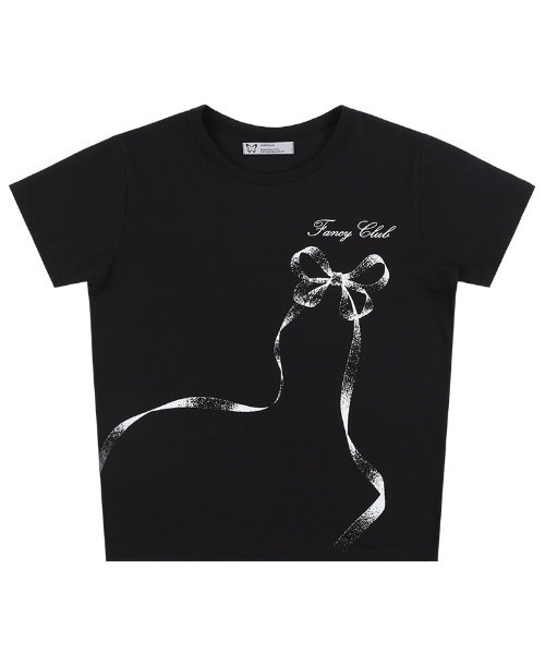 tシャツ A'GEM/9 × .kom 「 FANCY CLUB/ファンシークラブ」 RIBBON BUTTERFLY STANDARD TEE/リボ FANCY CLUB tシャツ A'GEM/9 × .kom 「 CLUB/ファンシークラブ