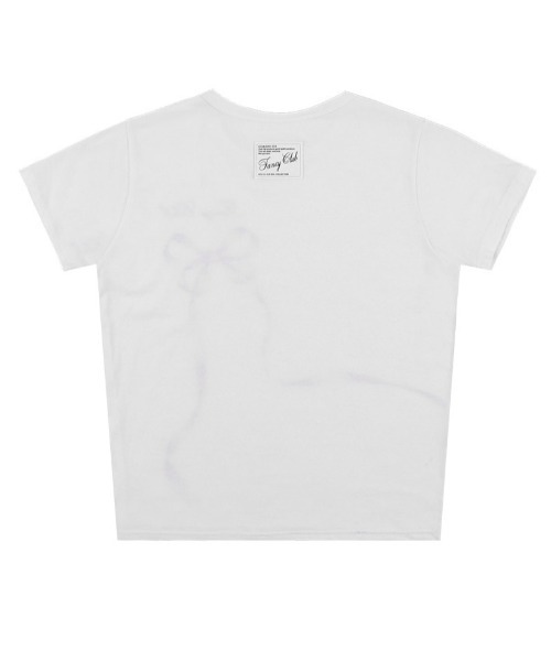 tシャツ A'GEM/9 × .kom 「 FANCY CLUB/ファンシークラブ」 RIBBON BUTTERFLY STANDARD TEE/リボ FANCY CLUB tシャツ A'GEM/9 × .kom 「 CLUB/ファンシークラブ