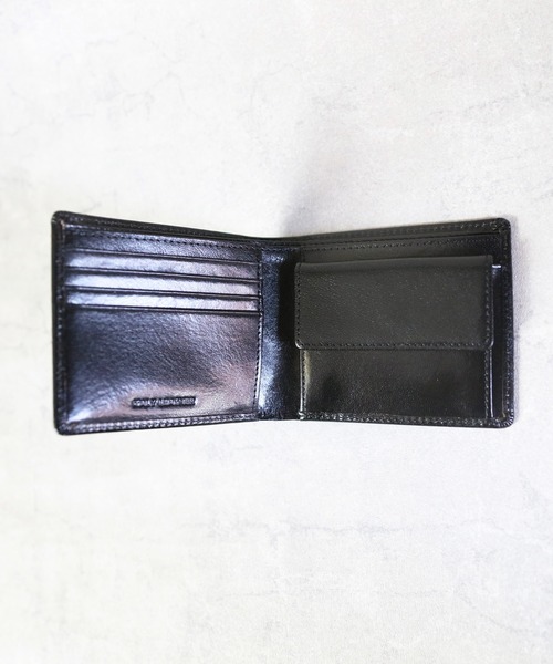 8 財布 イタリーレザー2つ折り財布 メンズ レディース : ZOZOTOWN