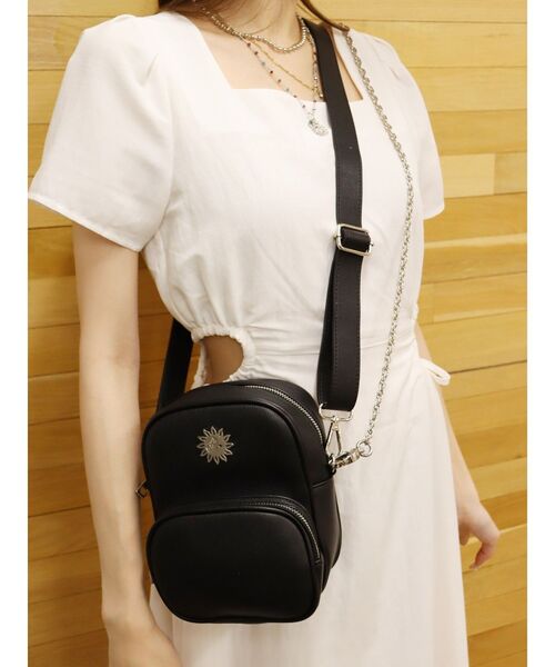 EVRIS ショルダーバッグ バッグ ダブルチェーンショルダーBAG