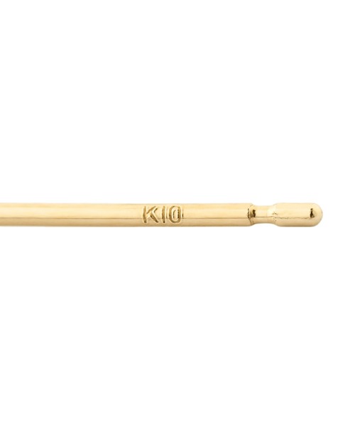 ピアス 天然石スクエアピアス「K10」 レディースの画像