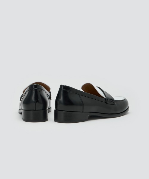 PELLICO ローファー BINA バイカラー 2.0cm BLACK レディース