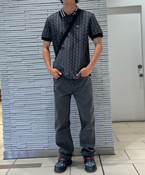 LACOSTE（ラコステ） ワイドパンツ ジーンズ オーガニックコットン