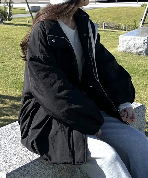 JUNOAH（ジュノア） ダウンコート ダウンジャケット 中綿ドロスト