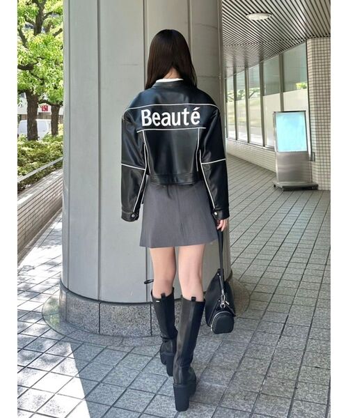 EATME（イートミー） レザージャケット ライダース バイカラーバイカー