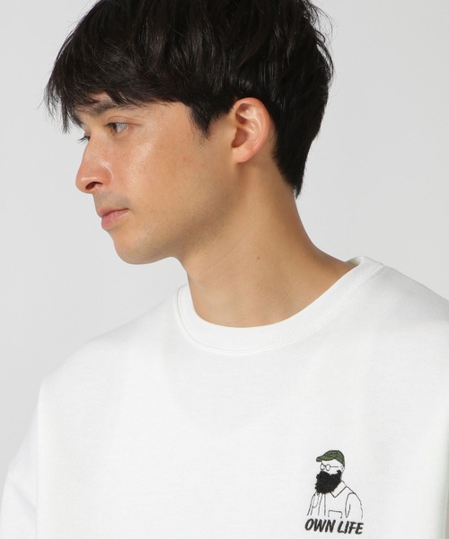 LAKOLE（ラコレ） トレーナー スウェット ヒゲサガラ刺繍プルオーバー