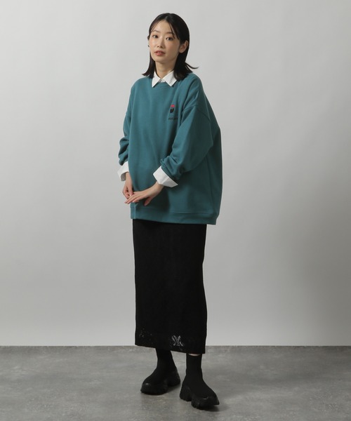 LAKOLE（ラコレ） トレーナー スウェット ヒゲサガラ刺繍プルオーバー