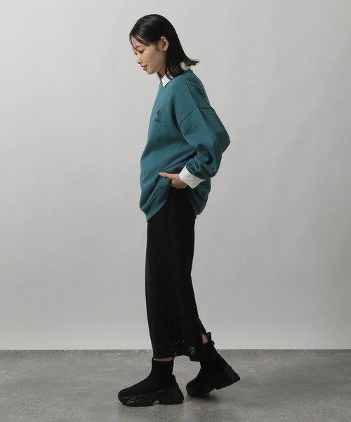 LAKOLE（ラコレ） トレーナー スウェット ヒゲサガラ刺繍プルオーバー