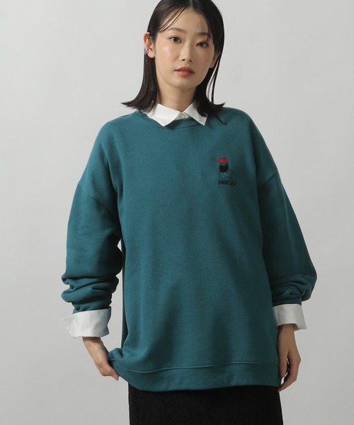 LAKOLE（ラコレ） トレーナー スウェット ヒゲサガラ刺繍プルオーバー