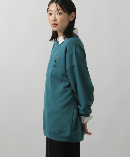 LAKOLE（ラコレ） トレーナー スウェット ヒゲサガラ刺繍プルオーバー