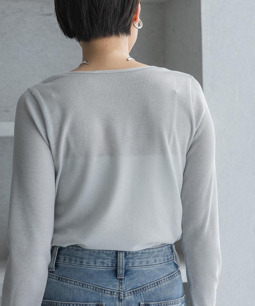 A part by tシャツ 「追加2」ラメリブシアー_長袖 レディース