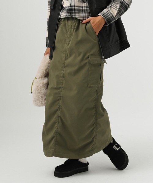 BAYFLOW（ベイフロー） スカート 「裏起毛であったかい」裏起毛カーゴ